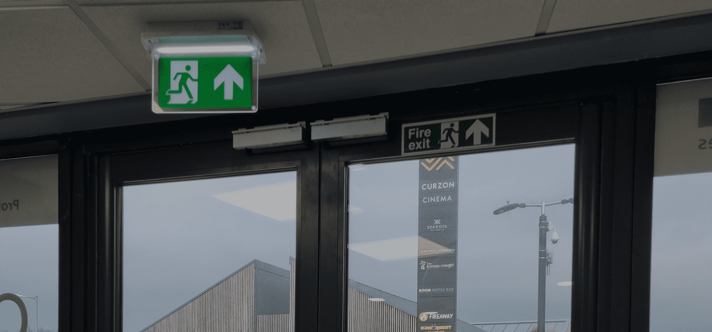 fire escape route signage